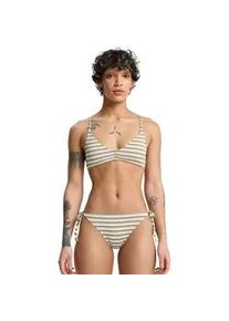 Bikini-Hose Quiksilver "Clickity Clack", Damen, Gr. L, US-Gr&ouml;&szlig;en, tobacco clickity stripe, Obermaterial: 91% Microfaser, 9% Elasthan;, Badehosen Bikini-Hose