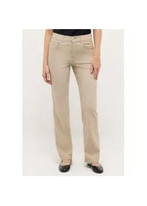 Straight-Jeans Angels "Lara", Damen, Gr. 42, L&auml;nge 28, sand used, Denim/Jeans, Obermaterial: 89% Baumwolle, 8% Polyester, 3% Elasthan, Jeans Straight-Jeans, Wide Leg