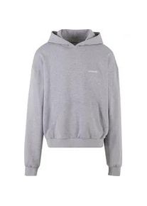 Kapuzensweatshirt "Upscale by Mister Tee Upscale Core EMB Oversize Hoody", Herren, Gr. L, grau, 100% Baumwolle, UPSCALE BY MISTER TEE, bedruckt, Sweatshirts