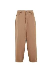 Stoffhose Urban Classics "Urban Classics Tapered Twill Baggy Pants", Herren, Gr. 36, Normalgr&ouml;&szlig;en, unionbeige, 99% Baumwolle, 1% Elasthan, unifarben, loose fit, Hosen Stoffhose