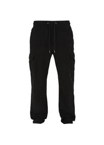 Cargohose Urban Classics "Urban Classics Herren Cotton Cargo Pants", Herren, Gr. S, US-Gr&ouml;&szlig;en, schwarz, 100% Baumwolle, unifarben, loose fit, Hosen Cargohose