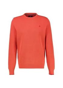 Sweatshirt Lerros "Sweatshirt in sportlicher 2-Tone-Optik", Herren, Gr. 4XL, vivid rot, 100% Baumwolle, Sweatshirts Sweatshirt