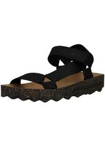 Riemchensandale Asportuguesas "Asportuguesas Sandalen Veloursleder", Damen, Gr. 39, schwarz, Veloursleder, Schuhe Riemchensandale