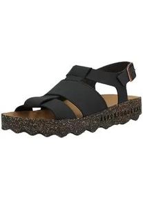 Riemchensandale Asportuguesas "Asportuguesas Sandalen Lederimitat", Damen, Gr. 39, schwarz, Lederimitat, Schuhe Riemchensandale