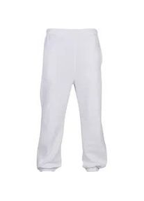 Jogginghose Urban Classics "Urban Classics Herren Sweatpants", Herren, Gr. 3XL, US-Gr&ouml;&szlig;en, wei&szlig;, 65% Baumwolle, 35% Polyester, unifarben, loose fit, Hosen Jogginghose
