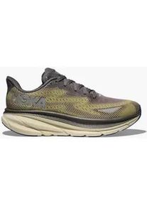 Laufschuh Hoka One One "CLIFTON 9 GORE-TEX", Herren, Gr. 44, gravel, eggshell, Synthetik, Textil, Schuhe Laufschuh, wasserdicht