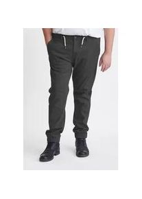 Chinohose Blend "BHSelli Big & Tall", Herren, Gr. 5XL, US-Gr&ouml;&szlig;en, ebony grau, Web, 98% Baumwolle, 2% Elasthan, unifarben, regular fit lang, Hosen Chinohose, Klassische Chinohose in gro&szlig;en Gr&ouml;&szlig;en