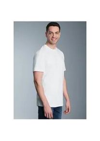 T-Shirt TRIGEMA "TRIGEMA T Shirt aus Biobaumwolle", Herren, Gr. S, wei&szlig;, 100% Baumwolle (Bio-Baumwolle kbA), Basic, Shirts T-Shirt