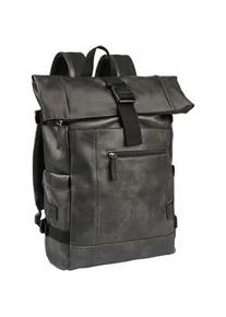 Rucksack Camel Active "Laos", Damen, Gr. B/H/T: 39cm x 44cm x 12cm, schwarz, Rucks&auml;cke Rucksack, praktisch funktionaler Alltagsbegleiter mit vielen sportlichen Details