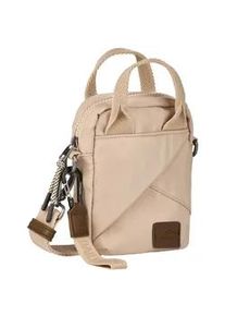Handytasche Camel Active "Aurum", Damen, Gr. B/H/T: 13cm x 17cm x 6cm, beige, Polyester, beschichtet, clean, unifarben mit Farbeins&auml;tzen, Taschen, aus recyceltem Polyester in Nylonstruktur, leicht & mit feinen Details