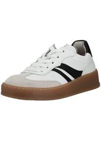 Sneaker Gabor COMFORT "Gabor Comfort Sneaker Leder", Damen, Gr. 40,5, wei&szlig;, Leder, Schuhe Sneaker