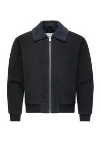 Cordjacke Ragwear "Alees Cordy", Herren, Gr. M (50), dunkelgrau, Obermaterial: 100% Baumwolle; Innenfutter: 100% Polyester; Wattierung: 100% Polyester, oversize h&uuml;ftbedeckend, Rippb&uuml;ndchen, Jacken, Kordjacke mit kuscheligem Kragen