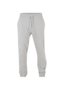 Jogginghose Urban Classics "Urban Classics Herren Button Down Sweatpants", Herren, Gr. 4XL, US-Gr&ouml;&szlig;en, lightasphalt, 80% Baumwolle, 20% Polyester, unifarben, normal, Hosen Jogginghose