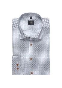 Langarmhemd MARVELIS, Herren, Gr. 41, N-Gr, natur, Web, Obermaterial: 100% Baumwolle, schmal normal, 2-Knopf-Manschette, Hemden, body fit, Kentkragen, Businesshemd