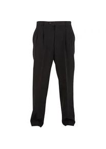 Stoffhose Urban Classics "Urban Classics Double Pleated Dressed Pants", Herren, Gr. 32, Normalgr&ouml;&szlig;en, schwarz, 94% Polyester, 6% Elasthan, unifarben, relaxed fit, Hosen Stoffhose