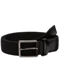 Flechtg&uuml;rtel Bugatti "Bugatti Herreng&uuml;rtel 0198", Herren, Gr. 130, schwarz, Kunstfaser, G&uuml;rtel