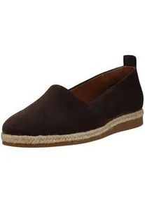 Espadrille Paul Green "Paul Green Halbschuhe Veloursleder", Damen, Gr. 42, braun, Veloursleder, Schuhe Espadrille