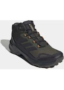 Wanderschuh Adidas TERREX "TERREX SKYCHASER AX5 MID GORE-TEX", Herren, Gr. 41, shadow olive, carbon, bronze strata, Synthetik, Textil, Schuhe Wanderschuh, wasserdicht