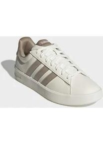 Sneaker Adidas SPORTSWEAR "GRAND COURT 3.0", Damen, Gr. 42, sanftes wei&szlig;, trace khaki, trace khaki, Synthetik, Textil, Schuhe Sneaker