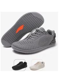 Barfu&szlig;schuh DOTALES "Litestep Barfu&szlig;schuhe Damen & Herren Barfu&szlig; Sneaker", Damen, Gr. 44, Normalschaft, grau, Kunstfaser, Mesh, Polyurethan, Textil, Schuhe Barfu&szlig;schuh, Minimalschuhe