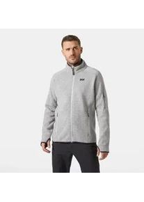 Strickfleecejacke Helly Hansen "VARDE FLEECE JACKET 2.0", Herren, Gr. XXL, grau fog, Strick, Obermaterial: 100% Polyester. Futter: 100% Polyester, kontrastfarbene Details, meliert, Basic h&uuml;ftbedeckend, eingefasste Kante mit Daumenl&ouml;chern, Jacken, f&uuml;r Outdoor- und Streetwear, mit Daumenl&ouml;chern, Rei&szlig;verschlusstaschen
