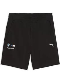 Sporthose Puma "BMW M MOTORSPORT Essentials Shorts Herren", Herren, Gr. S, Normalgr&ouml;&szlig;en, schwarz, Obermaterial: 68% Baumwolle, 32% Polyester; Kapuzenfutter: 100% Baumwolle; Seitentasche &ndash; Oben: 100% Baumwolle, regular fit, Hosen Sporthose