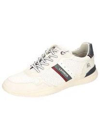 Slip-On Sneaker Lerros, Herren, Gr. 42, wei&szlig; kombiniert, Lederimitat, kontrastfarbene Details, Basic, Schuhe, Schlupfschuh, Slipper, Freizeitsneaker mit Perforation