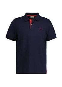 Poloshirt Gant "Poloshirt REGULAR CONTRAST PIQUE RUGGER 1er Pack", Herren, Gr. XXL, blau (dunkelblau), Obermaterial: 96% Baumwolle CO. 4% Elasthan EL., Shirts