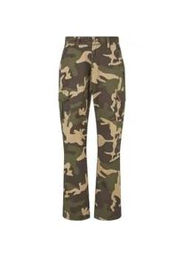 Cargohose Urban Classics "Urban Classics Herren Straight Leg Camo Cargo Pants", Herren, Gr. 42, Normalgr&ouml;&szlig;en, simplewoodcamo, 100% Baumwolle, normal, Hosen Cargohose