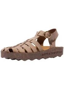 Riemchensandale Asportuguesas "Asportuguesas Sandalen Lederimitat", Damen, Gr. 39, sand, Lederimitat, Schuhe Riemchensandale