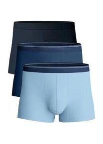 Boxershorts Calida "Natural Benefit", Herren, Gr. L (52/54), atlantic blau, Single Jersey, Obermaterial: 95% Baumwolle, 5% Elasthan, normal, Unterhosen, Single Jersey-Qualit&auml;t, elastisch