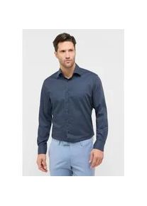 Langarmhemd Eterna "MODERN FIT", Herren, Gr. 39, Normalgr&ouml;&szlig;en, dunkelblau, Popeline, 100% Baumwolle, tailliert, Manschette, Hemden, NON IRON (b&uuml;gelfrei)