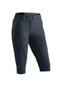 Outdoorhose Maier Sports "Lulaka Capri Loop", Damen, Gr. 38, Normalgr&ouml;&szlig;en, grau, 100% Polyester, Hosen Outdoorhose, Damen Wanderhose, elastische Funktionshose mit 3 Taschen, Regular Fit
