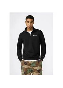 Sweatshirt Champion "ICONS CONTRAST Terry Half Zip Sweatshirt", Herren, Gr. M, nbk, Obermaterial: 70% Baumwolle, 30% Polyester, Sweatshirts Sweatshirt, sportlicher Schnitt, Halb-Zip-Verschluss