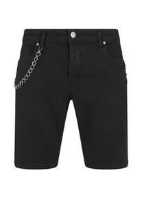 Shorts 2Y Premium "2Y Premium Herren 2Y Jeans Shorts", Herren, Gr. 32, Normalgr&ouml;&szlig;en, schwarz, 97% Baumwolle, 3% Elasthan, unifarben, normal, Hosen Shorts