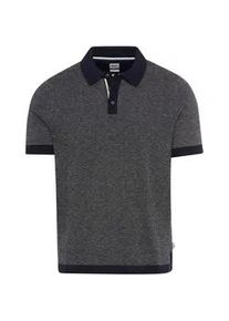 Rundhalspullover Brax "Style PASCAL", Herren, Gr. L (52), navy, Strick, 44% Baumwolle, 36% Leinen, 20% Polyester, Pullover Rundhalspullover