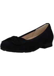 Ballerina Gabor COMFORT "Gabor Comfort Ballerinas Veloursleder", Damen, Gr. 42, dunkelblau, Veloursleder, Schuhe Ballerina