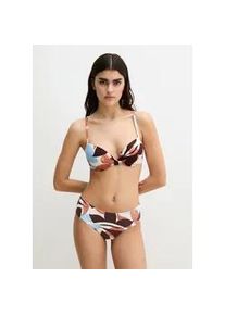 Marc O'Polo Bikini-Hose MARC O'POLO "Breezy Leaf AOP", Damen, Gr. S, N-Gr, breezy leaf print, Obermaterial: 84% Polyamid, 16% Elasthan, Badehosen Bikini-Hose