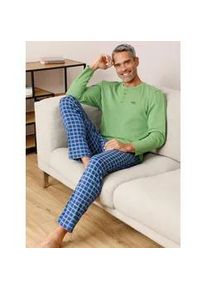 w&auml;schepur Schlafhose W&Auml;SCHEPUR, Herren, Gr. 56/58, Normalgr&ouml;&szlig;en, royalblau, bedruckt, 100% Baumwolle, gemustert, kariert, mehrfarbig, Hosen Schlafhose