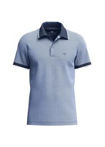Poloshirt Fynch-Hatton, Herren, Gr. 3XL, new breeze, Web, Obermaterial: 100% Baumwolle, kontrastfarbene Details, unifarben, regular fit normal, ohne Ausschnitt, kontrastfarben, Shirts, mit Logo Stickerei