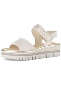 Riemchensandale Gabor "Riemchensandale", Damen, Gr. 42,5, beige, Schuhe Riemchensandale