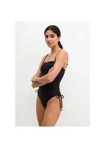 Marc O'Polo Badeanzug MARC O'POLO "Abstract Floral AOP", Damen, Gr. M (40), N-Gr, schwarz, Obermaterial: 84% Polyamid, 16% Elasthan, Badeanz&uuml;ge Badeanzug