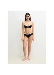 Marc O'Polo Bikini-Hose MARC O'POLO "Contrast Color Binding", Damen, Gr. XL (46), N-Gr, schwarz, Obermaterial: 84% Polyamid, 16% Elasthan, Badehosen Bikini-Hose