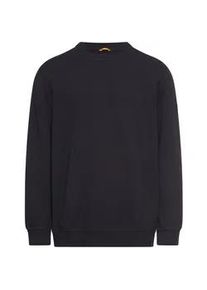 Sweatshirt Camel Active, Herren, Gr. XL, schwarz navy, Sweatware, Obermaterial: 100% Baumwolle, unifarben, normal h&uuml;ftbedeckend, Rundhals, B&uuml;ndchen, Sweatshirts Sweatshirt, unifarben aus reiner Baumwoller