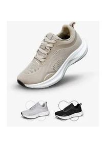 Barfu&szlig;schuh DOTALES "Everstep Sportschuhe &ndash; Sneaker-Look Mit Barfu&szlig;gef&uuml;hl", Damen, Gr. 45, Normalschaft, beige, Polyurethan, Synthetik, Textil, Schuhe Barfu&szlig;schuh, Minimalschuhe, Turnschuhe