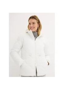 Steppjacke bonprix "Steppjacke", Damen, Gr. 40, wei&szlig; (wollwei&szlig;), Obermaterial: 100% Polyester. Futter: 100% Polyester. &Auml;rmelfutter: 100% Polyester, bequem, Jacken Steppjacke, Casual Stil, leichtes Material aus Polyester, elastische Eins&auml;tze