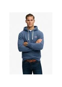 Kapuzensweatshirt Superdry "Essential Logo Classic Hood", Herren, Gr. XXL, vintage indigo, angeraute Sweatware, Obermaterial: 70% Baumwolle, 30% Polyester, unifarben, Rundhals, Rippb&uuml;ndchen, Sweatshirts