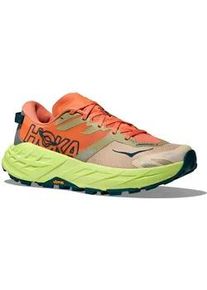 Trailrunningschuh Hoka One One "SPEEDGOAT 7", Damen, Gr. 42, persimmon, neon yuzu, Synthetik, Textil, Schuhe