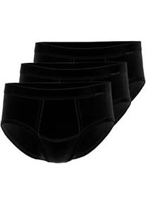 Slip Ammann "3er Pack Slip mit Eingriff Day Classic / Feinripp Premium", Herren, Gr. 6, schwarz, Obermaterial: 100% Baumwolle CO., Unterhosen Slip