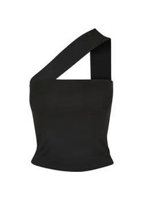 Tanktop Urban Classics "Urban Classics Damen Ladies One Strap Top", Damen, Gr. S, schwarz, 95% Baumwolle, 5% Elasthan, unifarben, Tops Tanktop